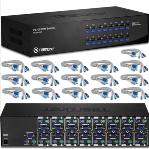 KVM 16 PUERTOS PS2/VGA RACKEABLE Trendnet