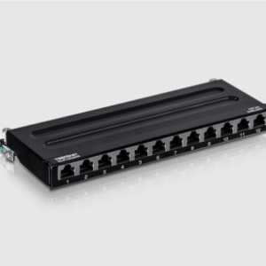 PACHERA 12 PUERTOS CAT 6A BLINDADA DE PARED Trendnet