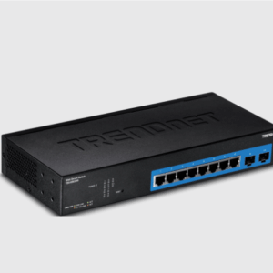 SWITCH 8 PUERTOS GIGA + 2 PUERTOS SFP Trendnet