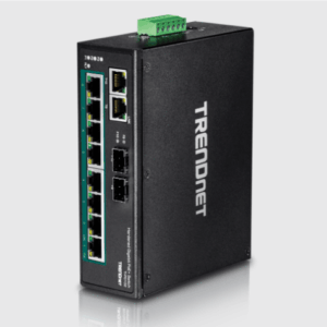 INDUSTRIAL SWITCH 8 POE+ GIGA RJ45 + 2 SFP + 2 RJ45 GIGA 240WATT Trendnet
