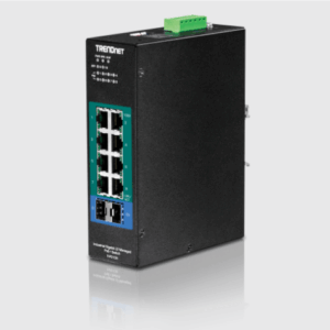 INDUSTRIAL SWITCH 8 POE+ GIGA RJ45 + 2 SFP + 2 RJ45 GIGA 240WATT  ADMINISTRABLE Trendnet