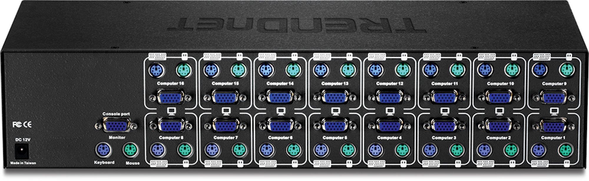 KVM 16 PUERTOS PS2/VGA RACKEABLE Trendnet - Imagen 5
