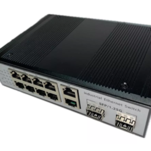 SWITCH RIEL DIN POE INDUSTRIAL 8 POE GIGA + 2 SFP SLOT GIGA + 2 RJ45 GIGA SMARTFIBER