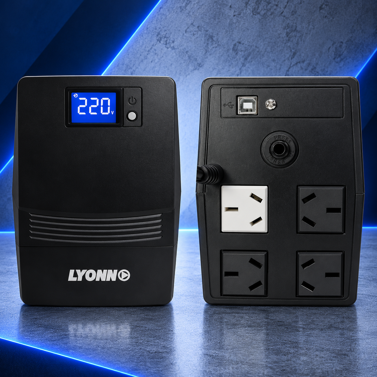 LYONN UPS 800VA CON DISPLAY - Imagen 2