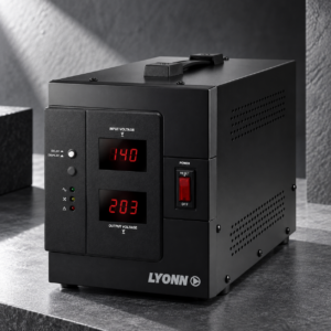 LYONN ESTABILIZADOR ELEVADOR 4 SALIDAS EN 220V MODELO TCA-3000NV