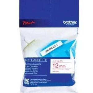 ACC.BROTHER CINTA NO LAMINADA ROJA SOBRE BLANCO 12MM