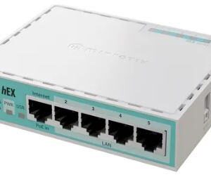 RB MIKROTIK E50UG 5 ETH GIGABIT LVL 4 C/CASE Y FUEN