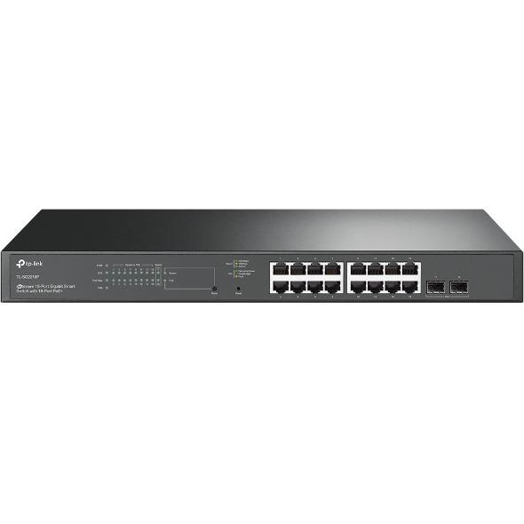 SWITCH TP LINK 16 PUERTOS GB SMART 2SFP POE+