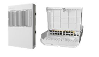 SWITCH MIKROTIK 318-16P-2S+OUT 16POE OUT + 2SFP+ S/F