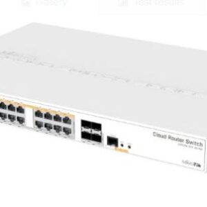 SWITCH MIKROTIK 24ETH GB PoE 500W + 4 Ptos SFP+10GB S/C