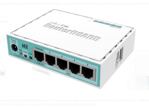 RB MIKROTIK 750GR3 5 ETH GIGABIT LVL 4 C/CASE S/F