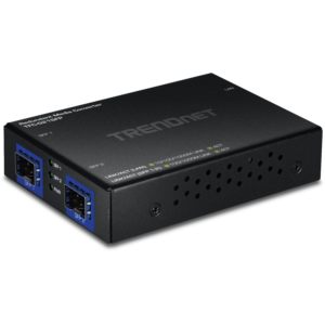 1000BASE-T to Dual SFP Fiber Media Converter with Redundant Mode Trendnet