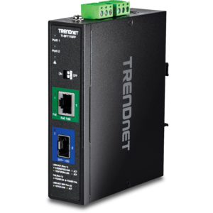 Industrial 10G SFP+ to 10G PoE++ Media Converter Trendnet
