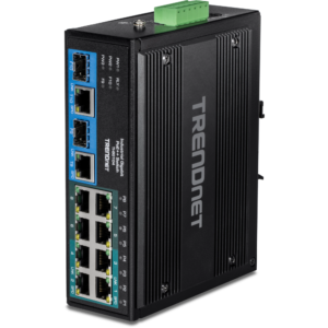10-Port Industrial Gigabit PoE++ DIN-Rail Switch Trendnet