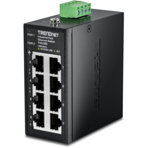 8-Port Industrial Fast Ethernet DIN-Rail Mini Switch Trendnet
