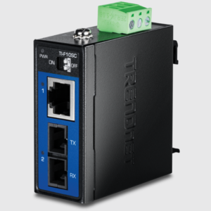 Hardened Industrial 100Base-FX Multi-mode SC Fiber Converter(2KM) Trendnet