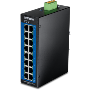 16-Port Industrial Gigabit DIN-Rail Switch Trendnet