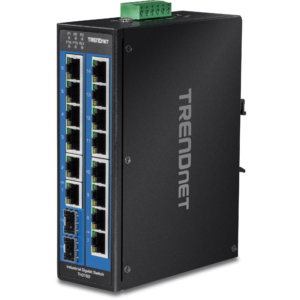 16-Port Hardened Industrial Gigabit DIN-Rail Switch Trendnet