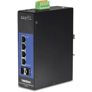 6-Port Industrial Gigabit L2 Managed DIN-Rail Switch Trendnet