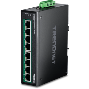 8-port hardened Industrial Gigabit PoE+ Switch Trendnet