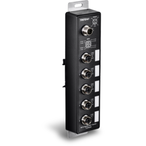 5-Port Industrial EN50155 M12 Gigabit PoE+ Railway Switch Trendnet