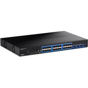 28-Port Layer 2 Managed SFP Switch with 10G SFP+ Ports Trendnet
