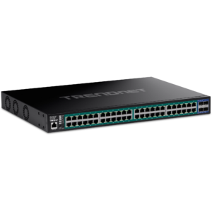 52-port Gigabit Web Smart 740W PoE+ Switch with 10G SFP+ Slots Trendnet