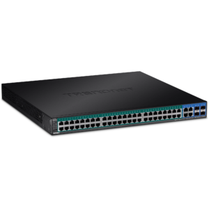 52-Port Gigabit Web Smart PoE+ Switch (370W) Trendnet