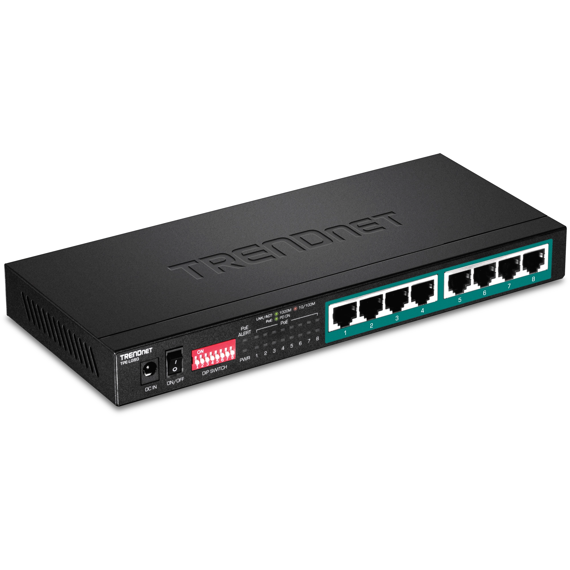 5-Port Gigabit Long Range PoE+ Switch Trendnet