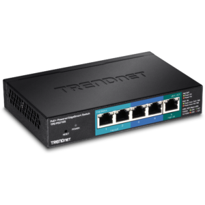 5-Port Gigabit PoE+ Powered EdgeSmart Switch with PoE Pass Through (15W) Trendnet