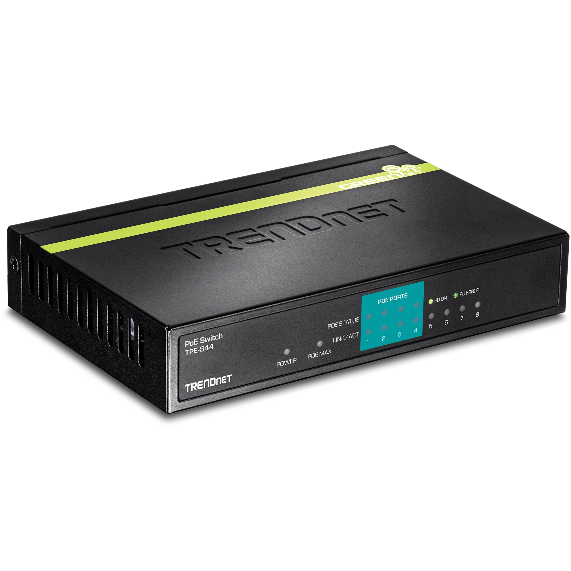 8-Port 10/100Mbps PoE Switch (4 PoE, 4 Non-PoE) (30W) Trendnet