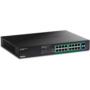 18-Port Gigabit EdgeSmart PoE+ Switch Trendnet