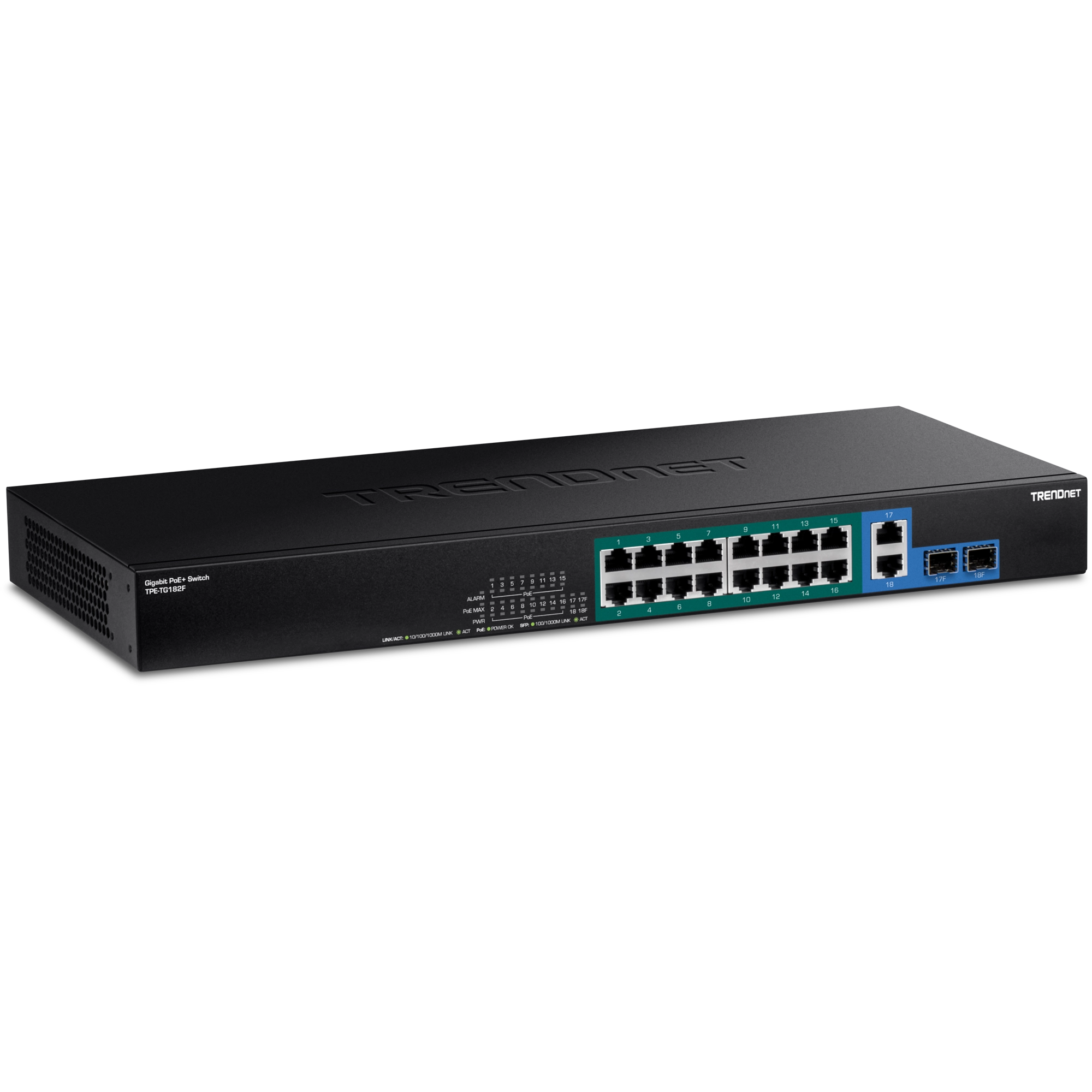 18-Port Gigabit High Power PoE+ Switch(440W) Trendnet