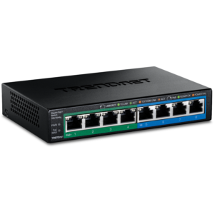 8-port GREENnet Gigabit PoE+ Switch (4 PoE+, 4 Non-PoE) (65W) Trendnet