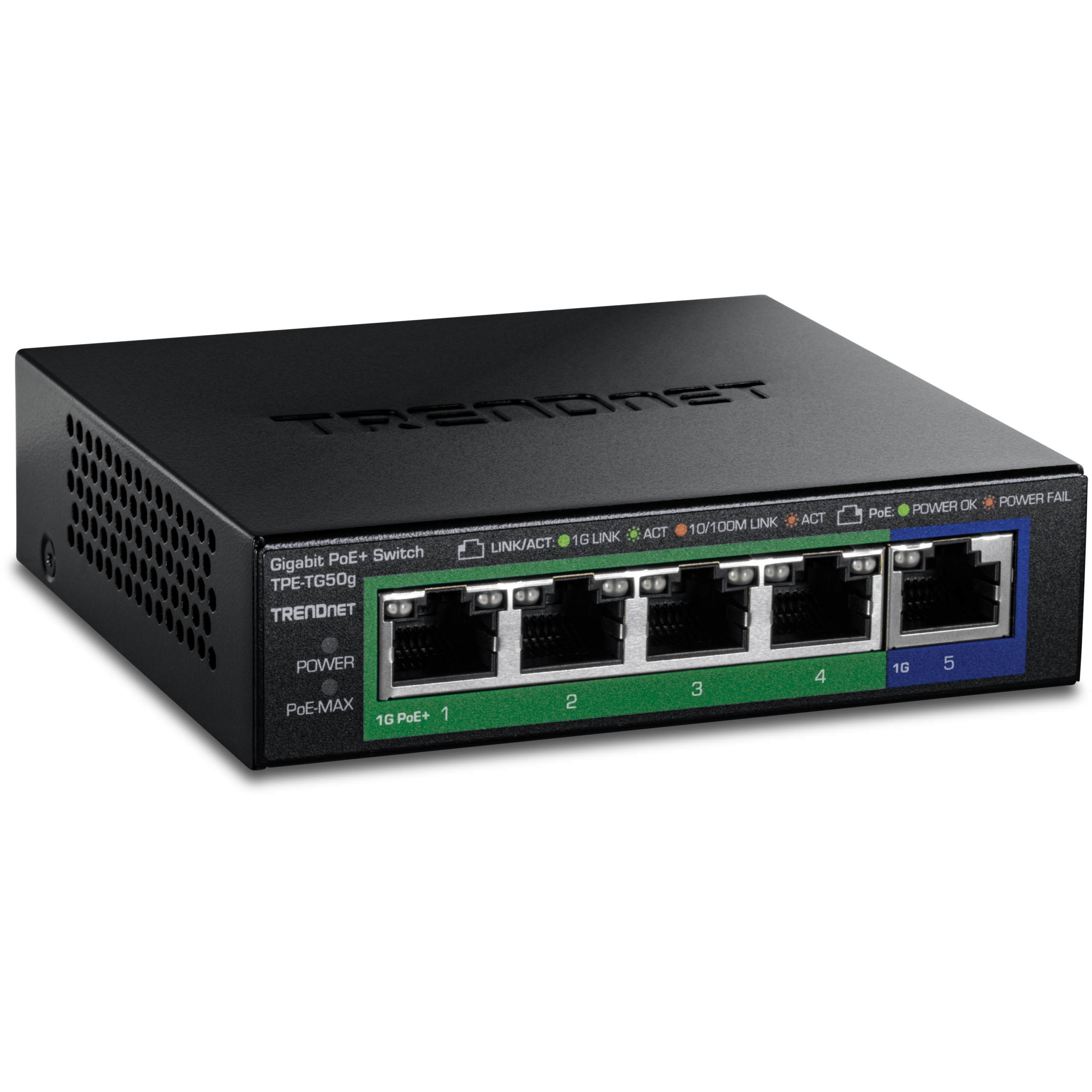 5-port Gigabit PoE+ Switch (31W) Trendnet