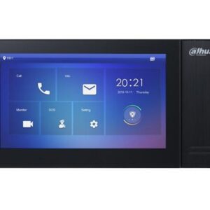 PORTEROS DAHUA PANTALLA IP TACTIL NEGRA P/PORTERO