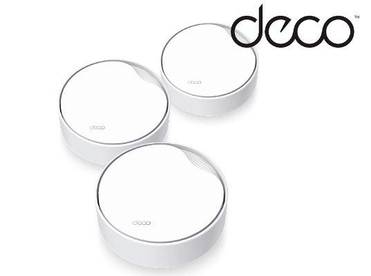 ROUTER TP LINK WHOLE-HOME MESH WIFI6 AX3000 3PCS POE