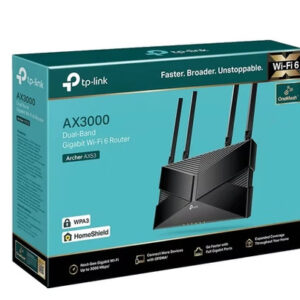 TP LINK ROUTER WIFI DOBLE BANDA AX3000 W6 (4ANT)