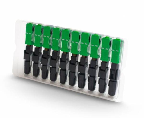 ACC. F.O.GLC CONECTOR SC/APC SM MECANICO CAPUCHON LAR