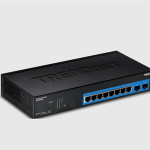 SWITCH 8 PUERTOS GIGA + 2 PUERTOS SFP Trendnet