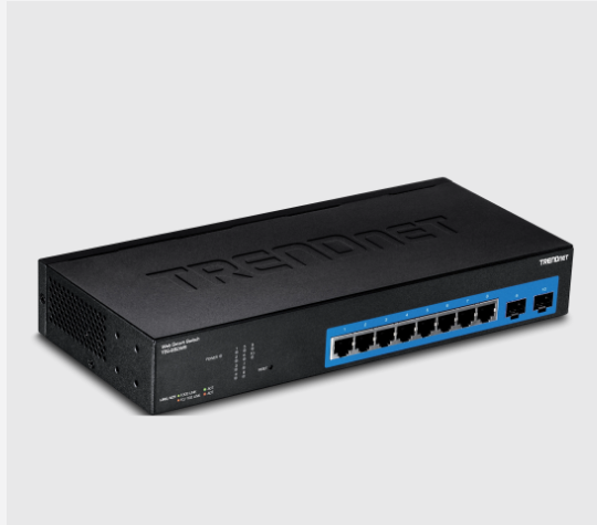 SWITCH 8 PUERTOS GIGA + 2 PUERTOS SFP Trendnet