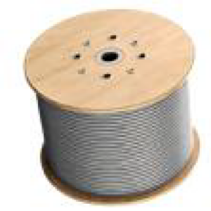 Cat.8 S/FTP Bulk Cable supplied in 305 m reel, LSZH jacket, 22AWG solid conductor, shielded construction, up to 2000 MHz bandwidth and 40 Gbps transmission, compliant with ISO/IEC 11801 and ANSI/TIA-568 where applicable. Hellermann