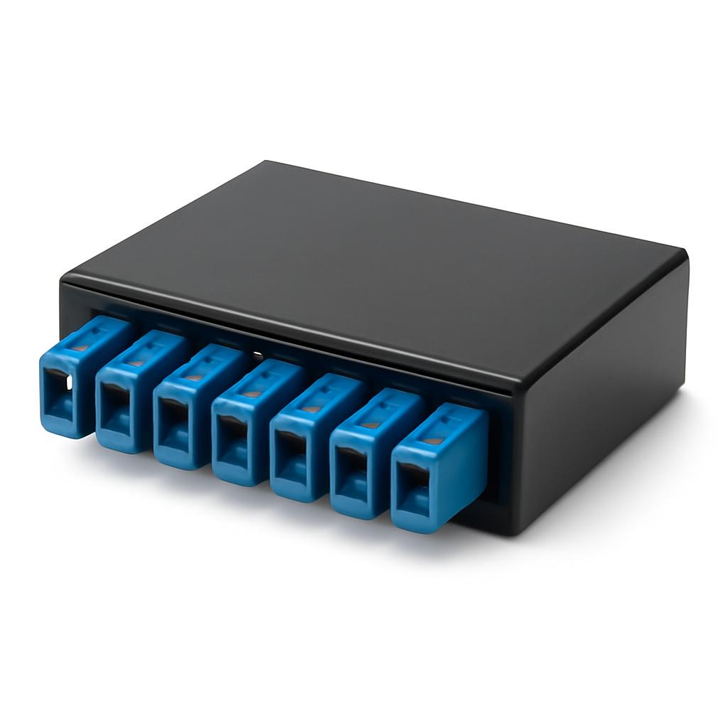 WAN - Bandeja Fibra Optica / Accesorio Frente 8 Ports SC Hellermann