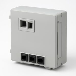 WAN - DIN RAIL BOX SCSX-LCDX FRONT - EMPTY Hellermann