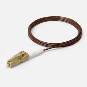 LAN - Pigtail FO MM OM1 LC-UPC 2 metros Brown Hellermann