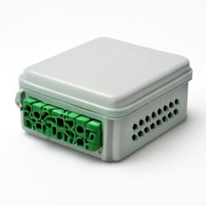WAN - Caja Exterior FTTH FDB 1x8 Splitter + 16 Adap SC/APC Hellermann