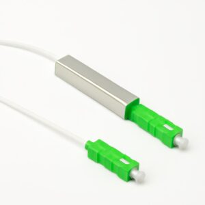 WAN - PLC Splitter 1:2 SC-APC Tubo de acero Hellermann