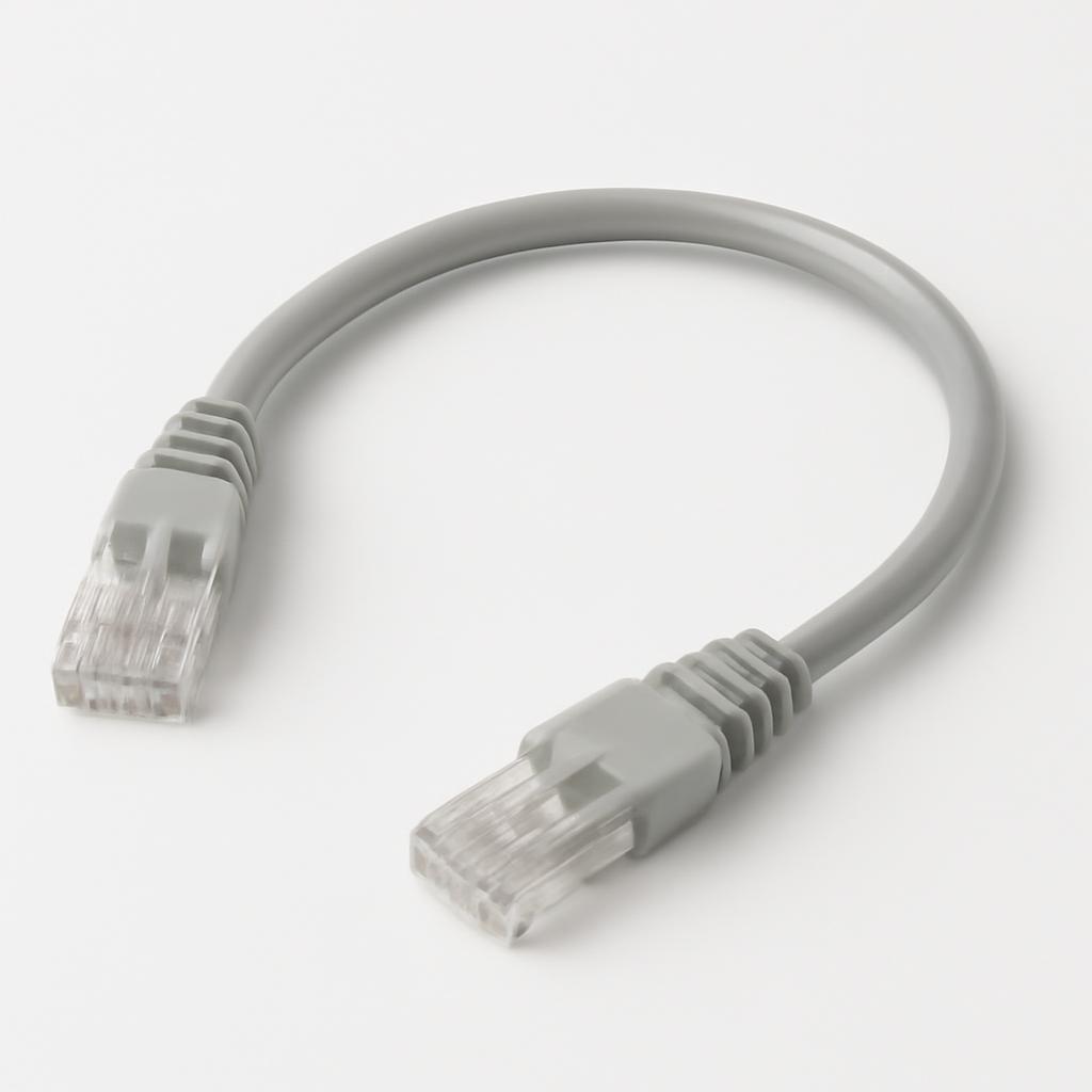 LAN - Patchcord UTP Categoria 5E 1,0 metros Gris Hellermann