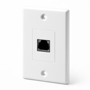 LAN - F Plate Single White Hellermann