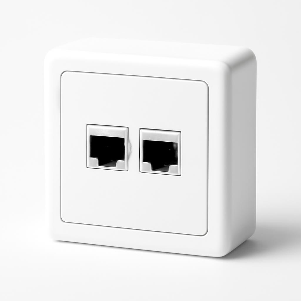 LAN - ROSETA SMB DUAL PORT OFFICE WHITE Hellermann
